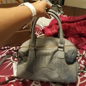 Gray boho crossbody